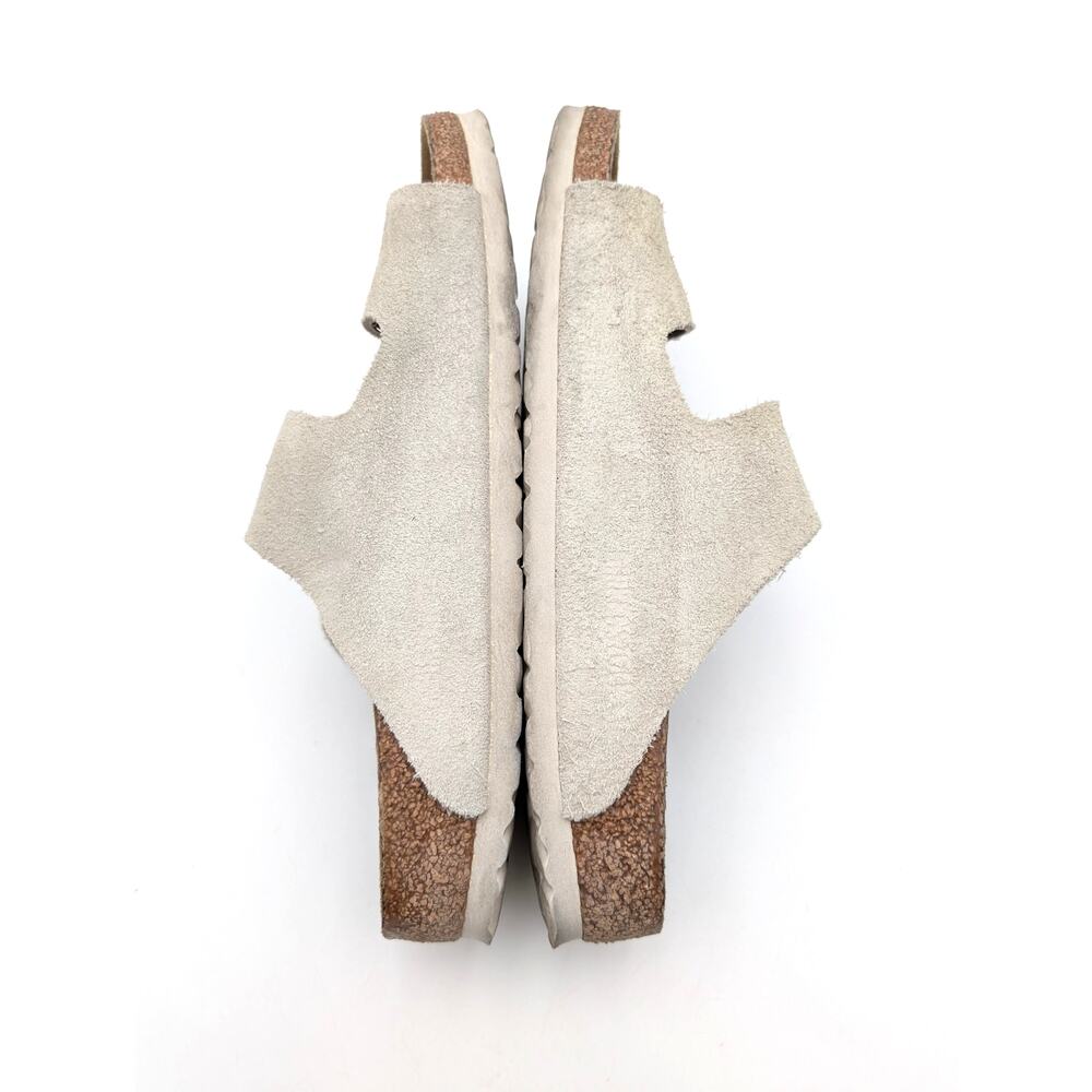 Birkenstock Arizona Soft Footbed Leather Sandal Unisex Oyster Sz USW8/M6 EU39 - Picture 5 of 10